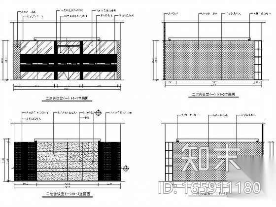 [江西]高级现代风格金融机构办公楼室内设计施工图cad施工图下载【ID:165911180】