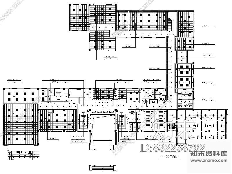 图块/节点某办公楼顶面图cad施工图下载【ID:832238782】