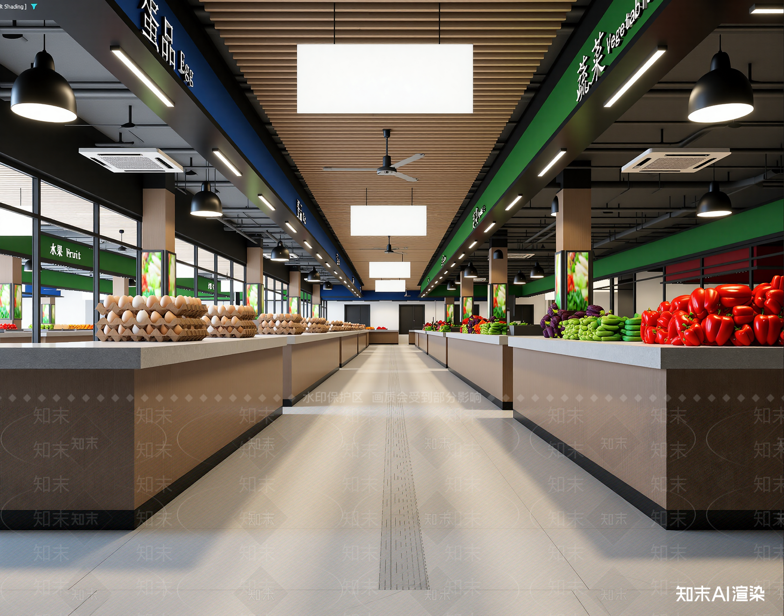 现代超市3D模型下载【ID:1213903763】