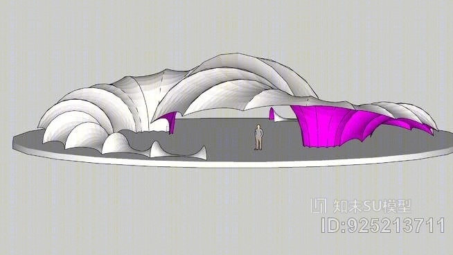 作为公共空间的张拉结构SU模型下载【ID:925213711】