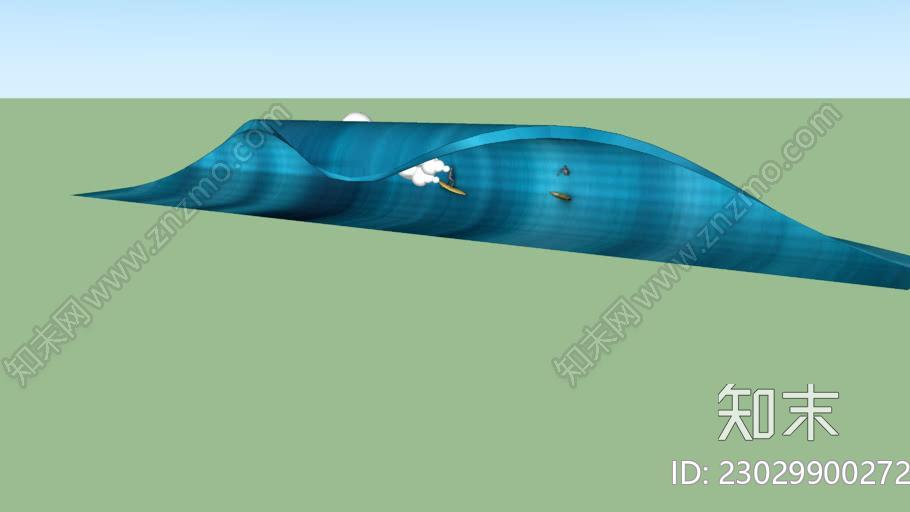 冲浪模型SU模型下载【ID:1162354252】