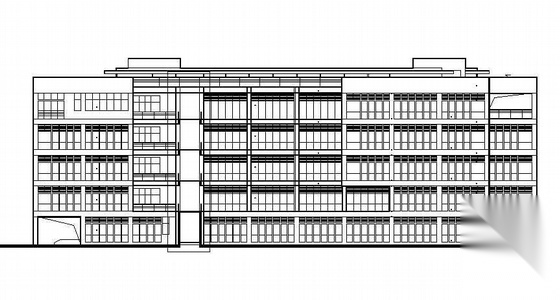 华南某大学校区院系办公实验楼建筑施工及装修施工图cad施工图下载【ID:166802181】