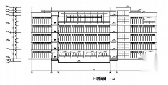 华南某大学校区院系办公实验楼建筑施工及装修施工图cad施工图下载【ID:166802181】