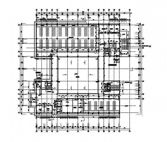 华南某大学校区院系办公实验楼建筑施工及装修施工图cad施工图下载【ID:166802181】