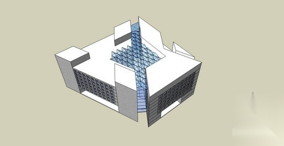 某八层现代型休闲洗浴中心方案（含sketchup模型）cad施工图下载【ID:160726130】