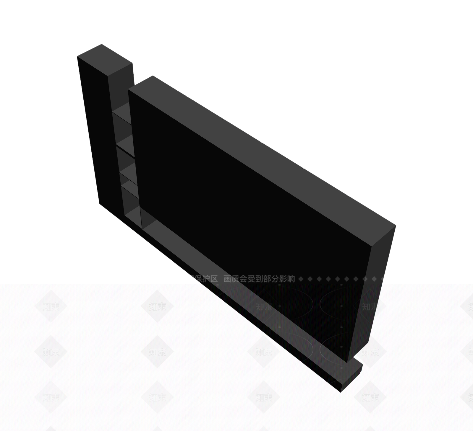 电视墙组合构件3D模型下载【ID:1206204403】