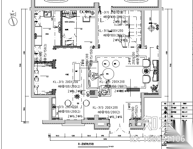 [山东]清新优雅原香溪谷下跃户型样板间设计施工图（附效...cad施工图下载【ID:168051106】