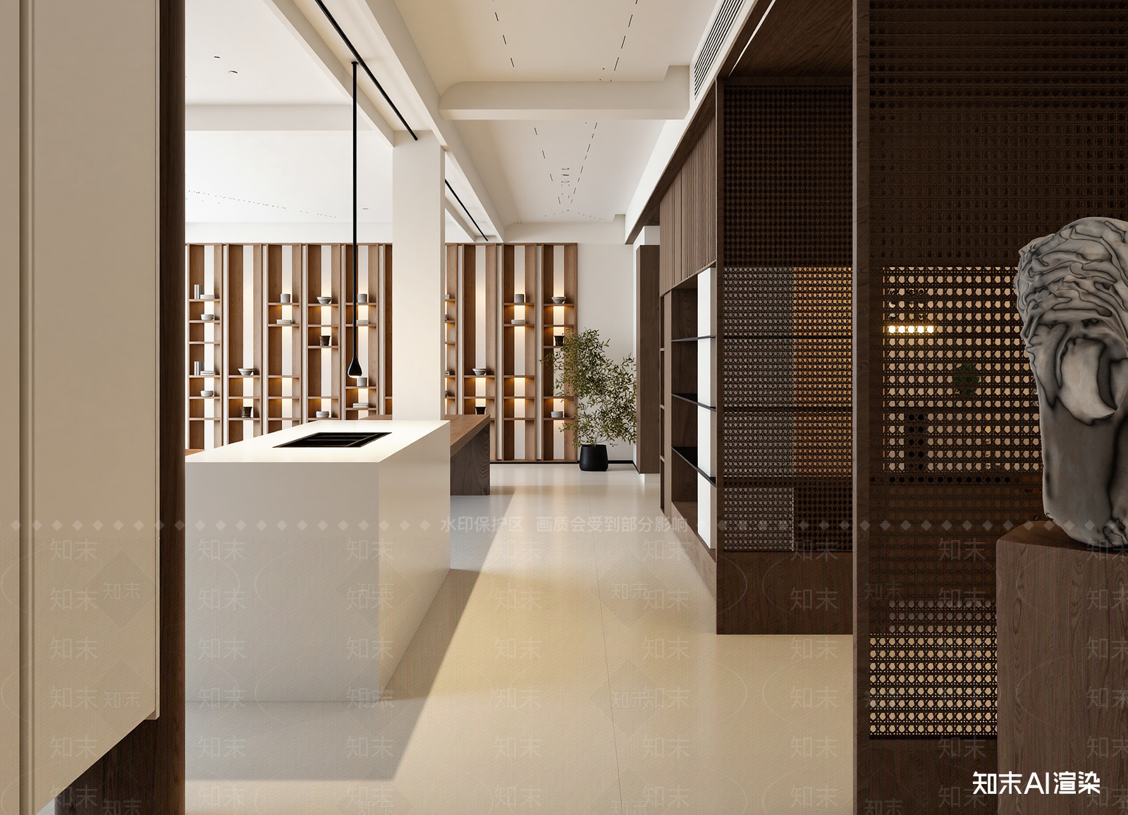 侘寂其他商业空间3D模型下载【ID:1214438173】