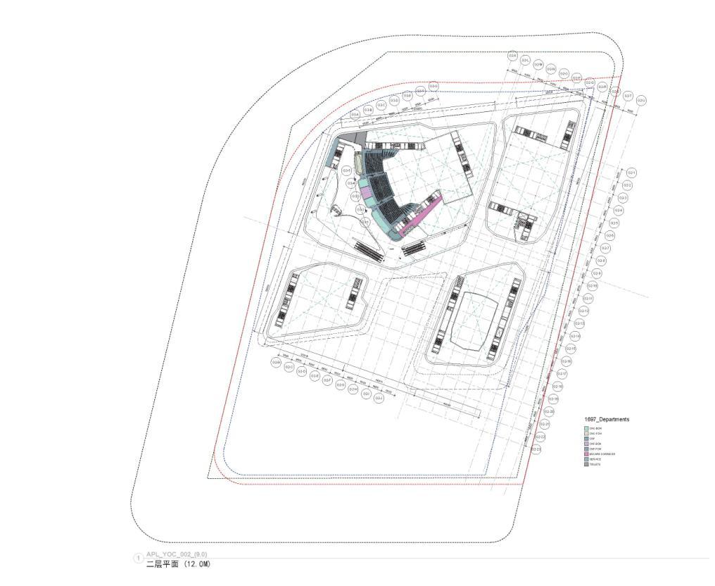 [江苏]超高层现代曲线造型国际会议中心建筑设计方案文...cad施工图下载【ID:149956152】