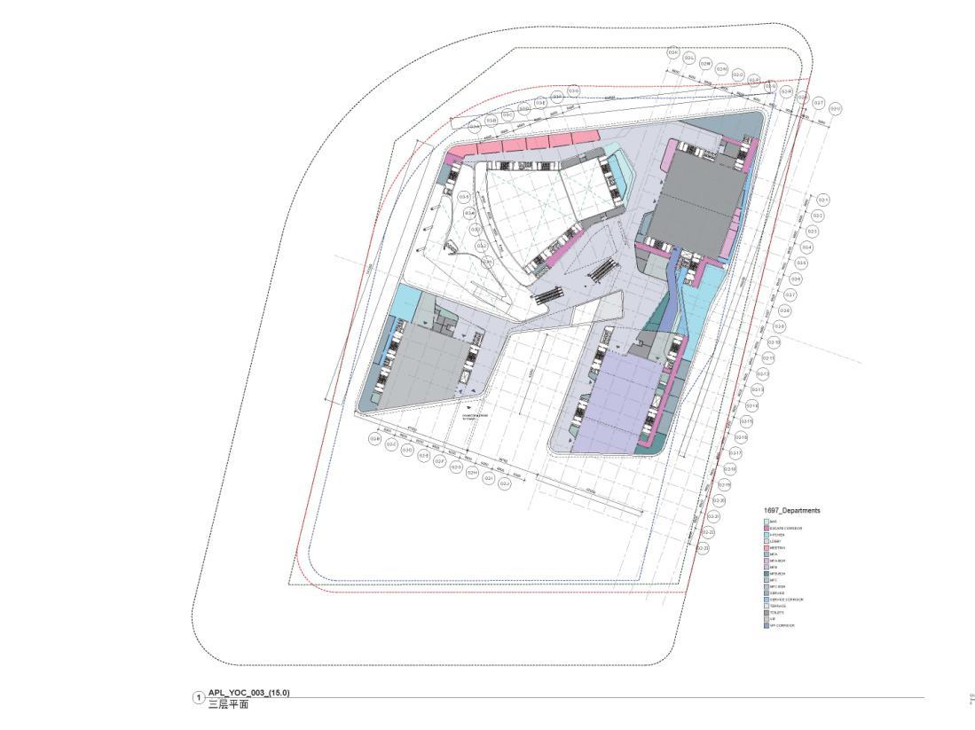 [江苏]超高层现代曲线造型国际会议中心建筑设计方案文...cad施工图下载【ID:149956152】