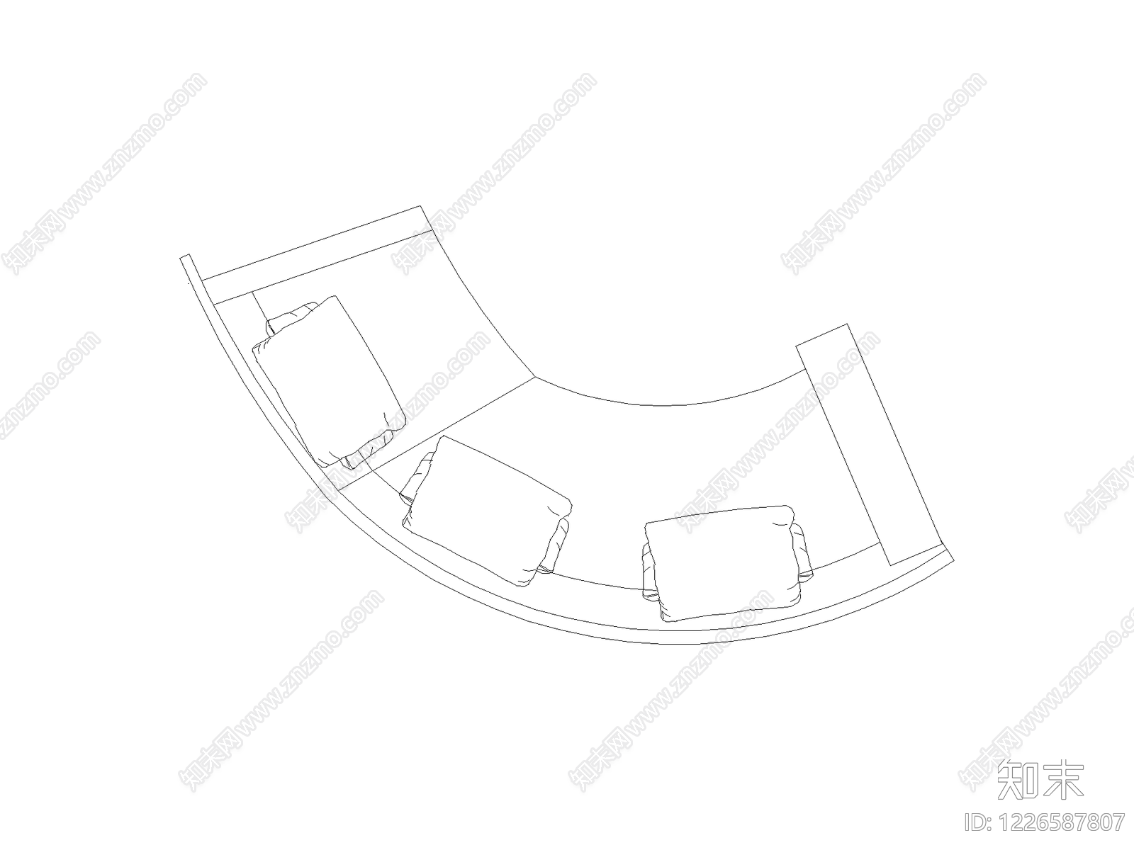 现代沙发CAD图纸