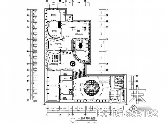 某城市规划展览馆室内装饰施工图cad施工图下载【ID:161685162】