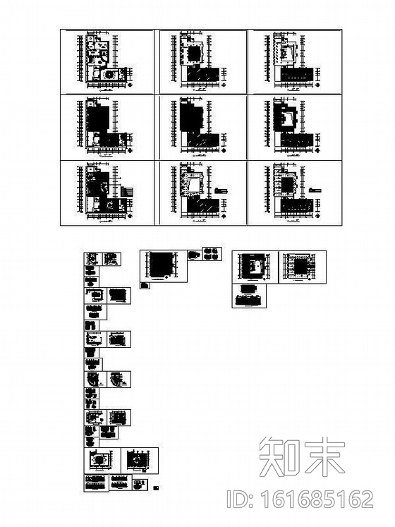 某城市规划展览馆室内装饰施工图cad施工图下载【ID:161685162】