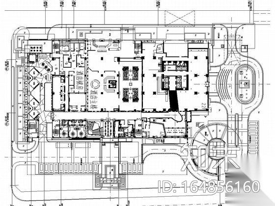 [厦门]商业酒店景观工程设计施工图cad施工图下载【ID:164856160】