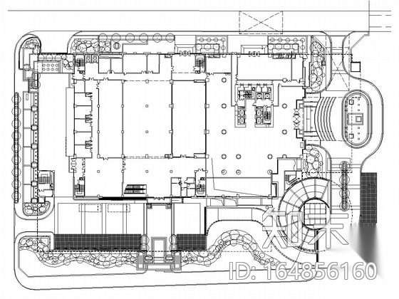 [厦门]商业酒店景观工程设计施工图cad施工图下载【ID:164856160】