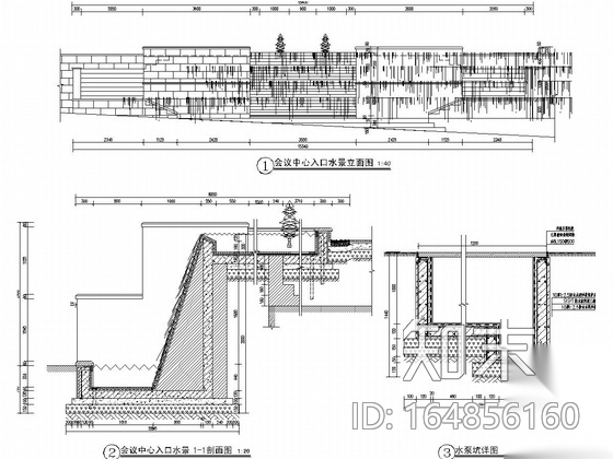 [厦门]商业酒店景观工程设计施工图cad施工图下载【ID:164856160】