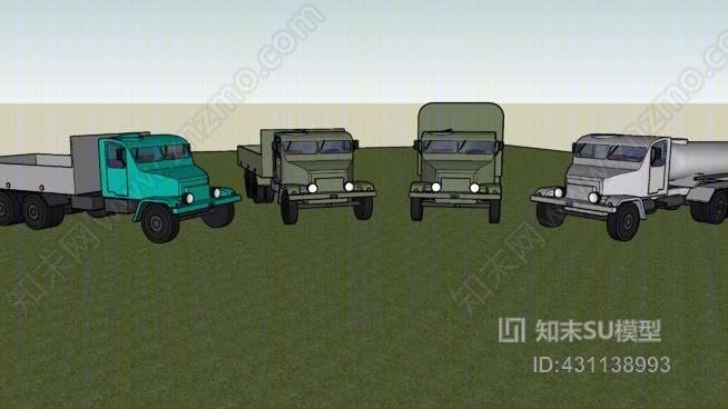 普拉塔V3S越野车SU模型下载【ID:431138993】