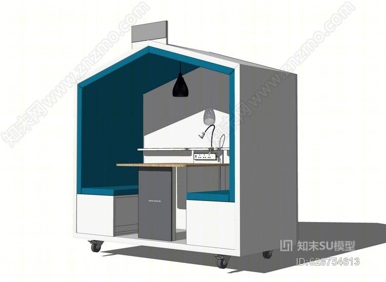 移动餐车SU模型下载【ID:628754613】
