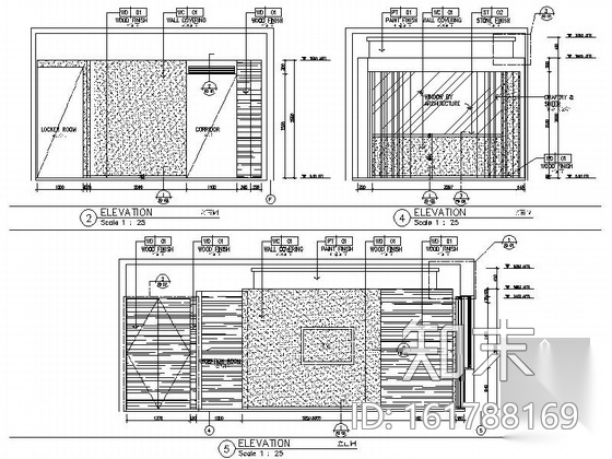 [广东]繁荣中心地带高层商务酒店客房室内装修施工图cad施工图下载【ID:161788169】