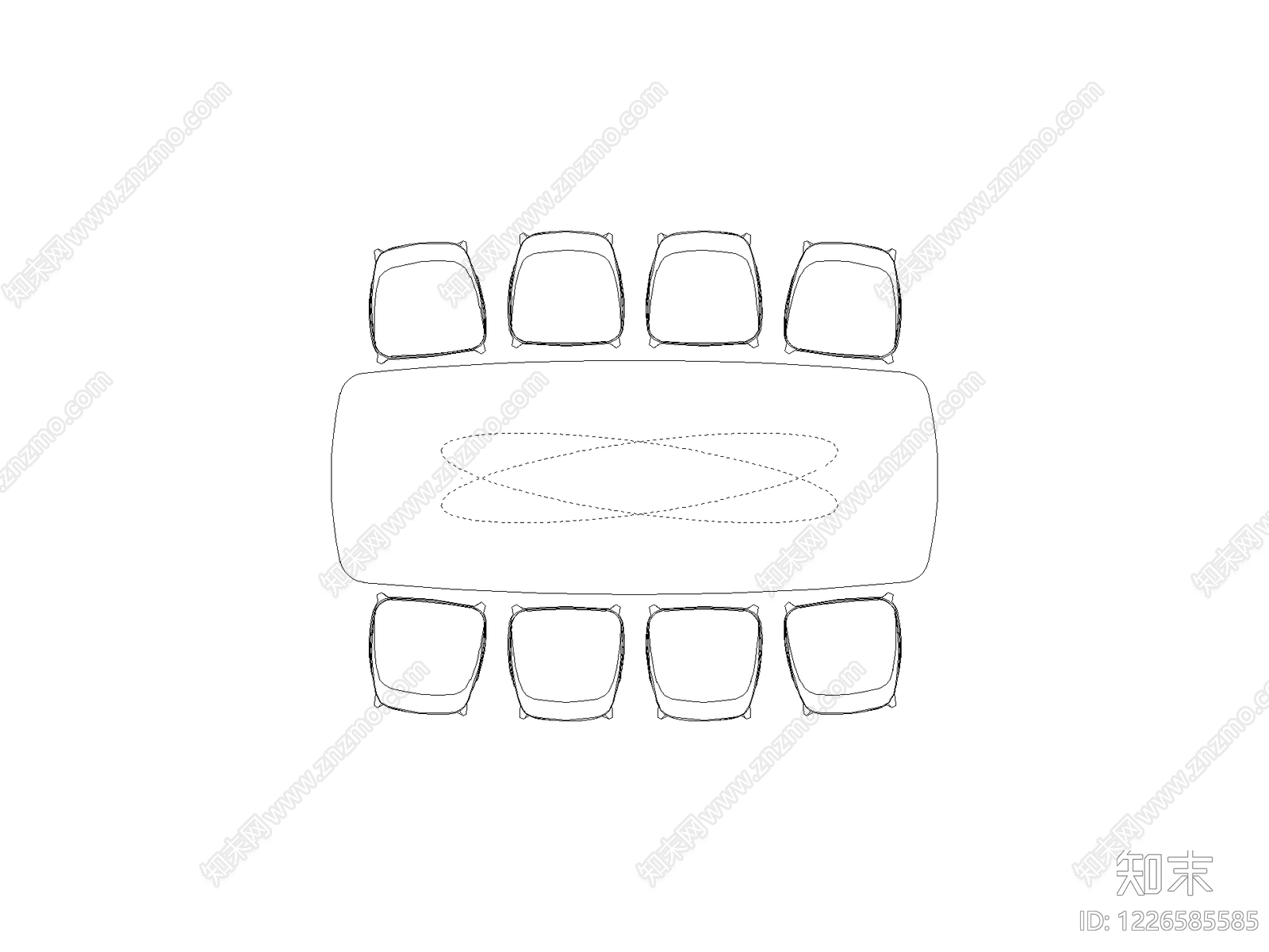 桌椅cad施工图下载【ID:1226585585】