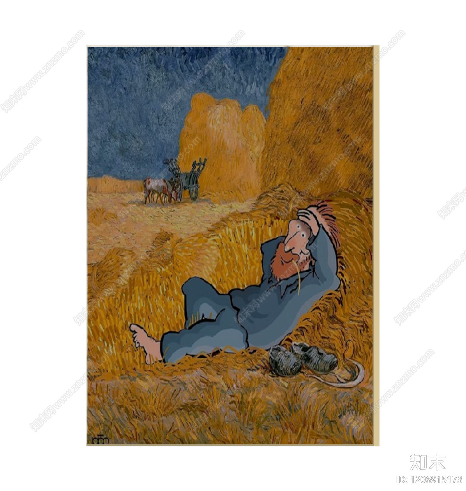 挂画装饰艺术品3D模型下载【ID:1206915173】