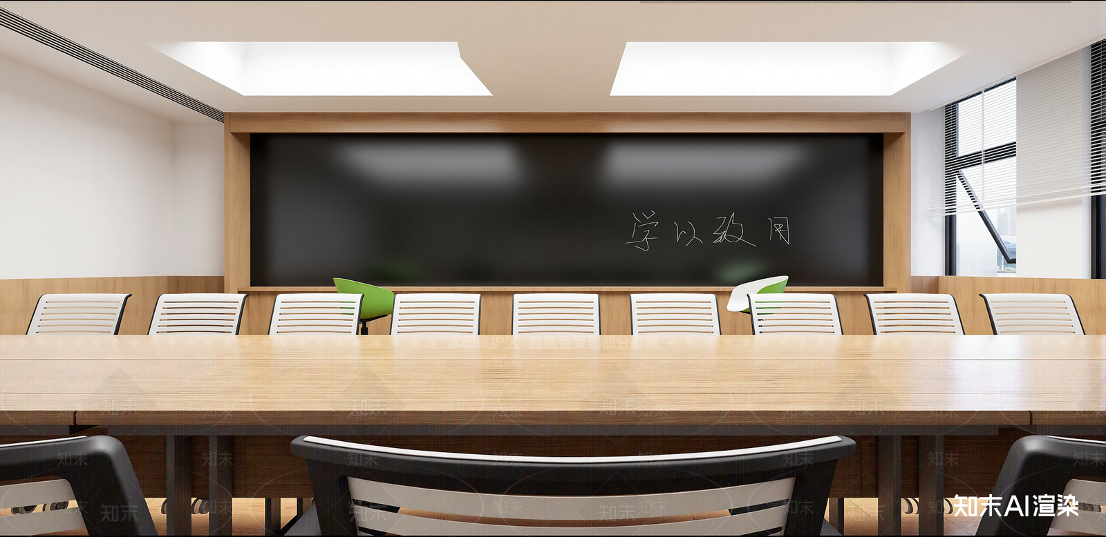 现代教室SU模型下载【ID:1215941858】