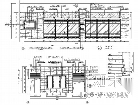 [江苏]精装工商银行室内装修图cad施工图下载【ID:161689461】