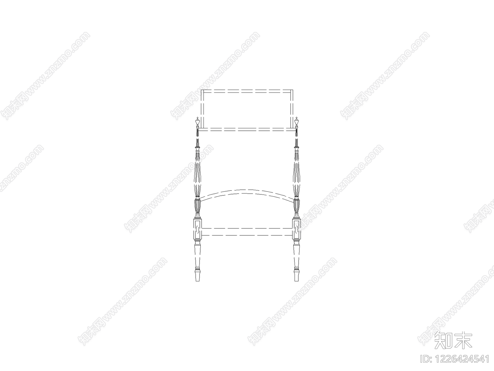 楼梯栏杆扶手CAD图纸