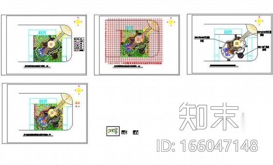 资中某别墅区前绿地景观设计施工图施工图下载【ID:166047148】