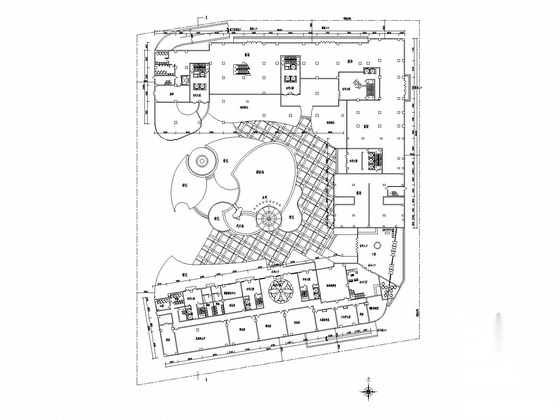 [广东]33层高层商业综合体建筑施工图cad施工图下载【ID:166205169】