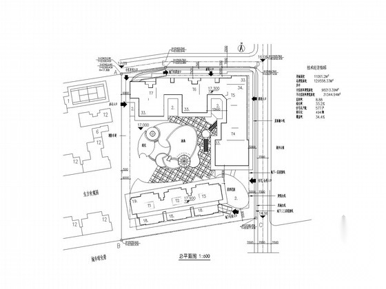 [广东]33层高层商业综合体建筑施工图cad施工图下载【ID:166205169】