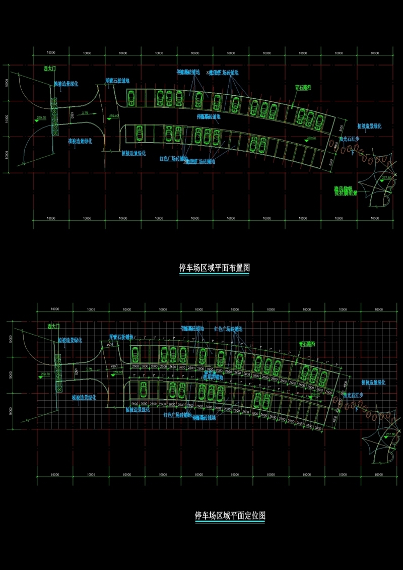 停车场建筑设计CAD图纸施工图下载【ID:149699176】