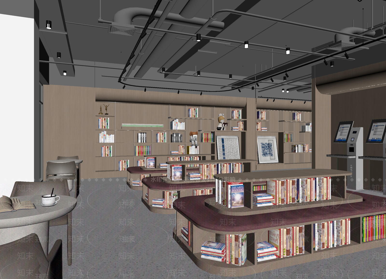 现代书店3D模型下载【ID:1214718163】