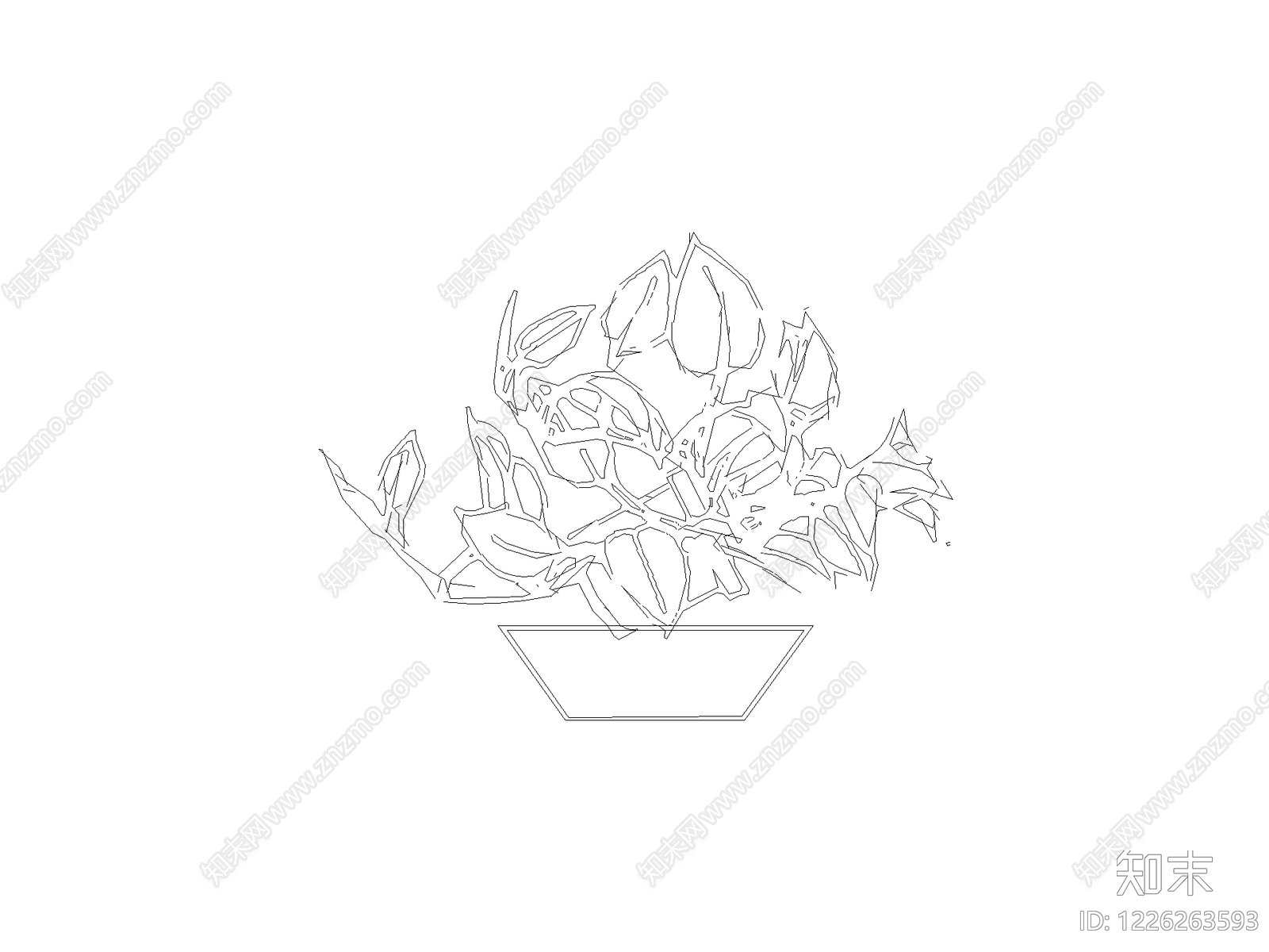 陈设类立面挂画cad施工图下载【ID:1226263593】
