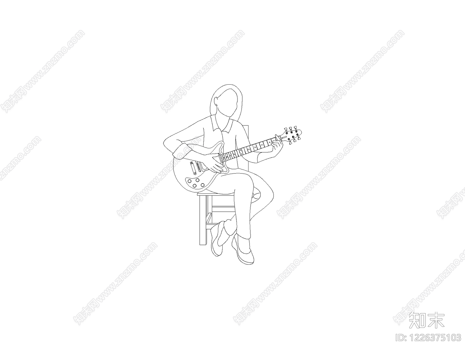 人物cad施工图下载【ID:1226375103】