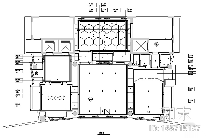[江苏]南京九楼中式现代会所空间设计施工图（附效果图）cad施工图下载【ID:165715197】