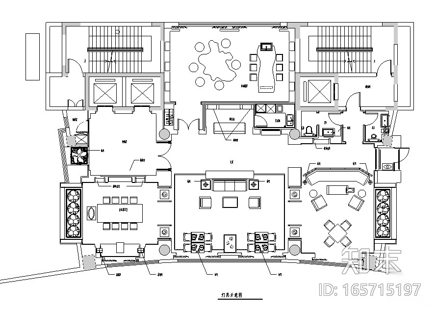 [江苏]南京九楼中式现代会所空间设计施工图（附效果图）cad施工图下载【ID:165715197】