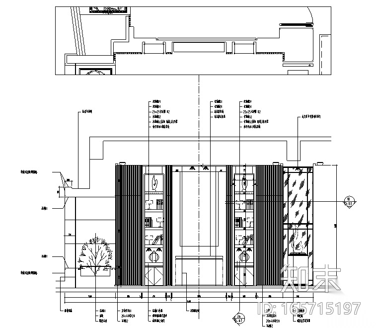 [江苏]南京九楼中式现代会所空间设计施工图（附效果图）cad施工图下载【ID:165715197】