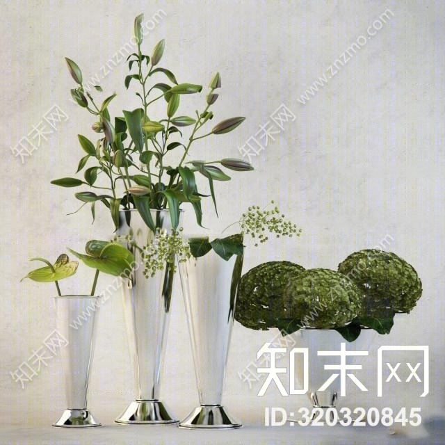 现代水生植物3D模型下载【ID:36209280】