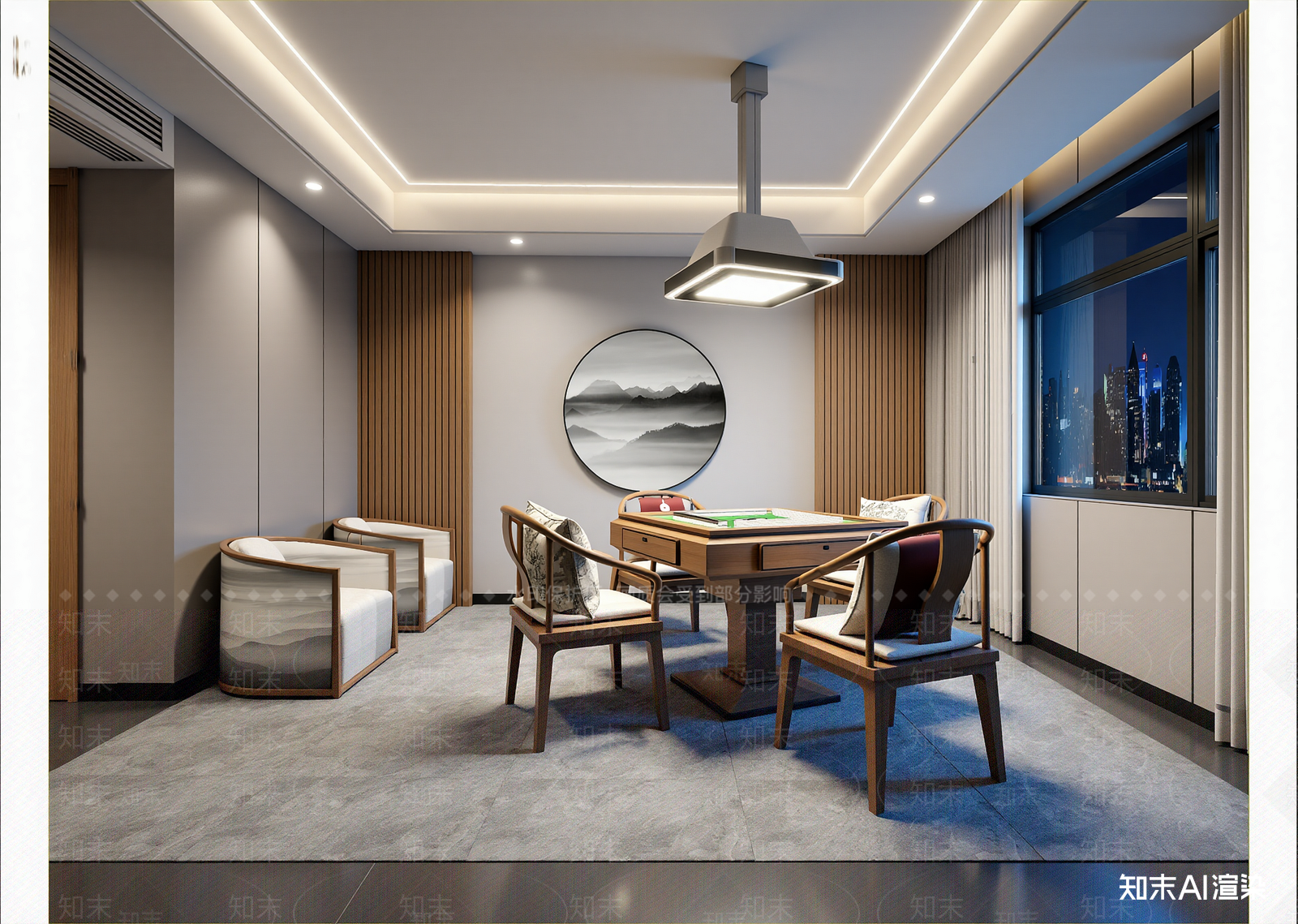 现代包厢3D模型下载【ID:1214422360】