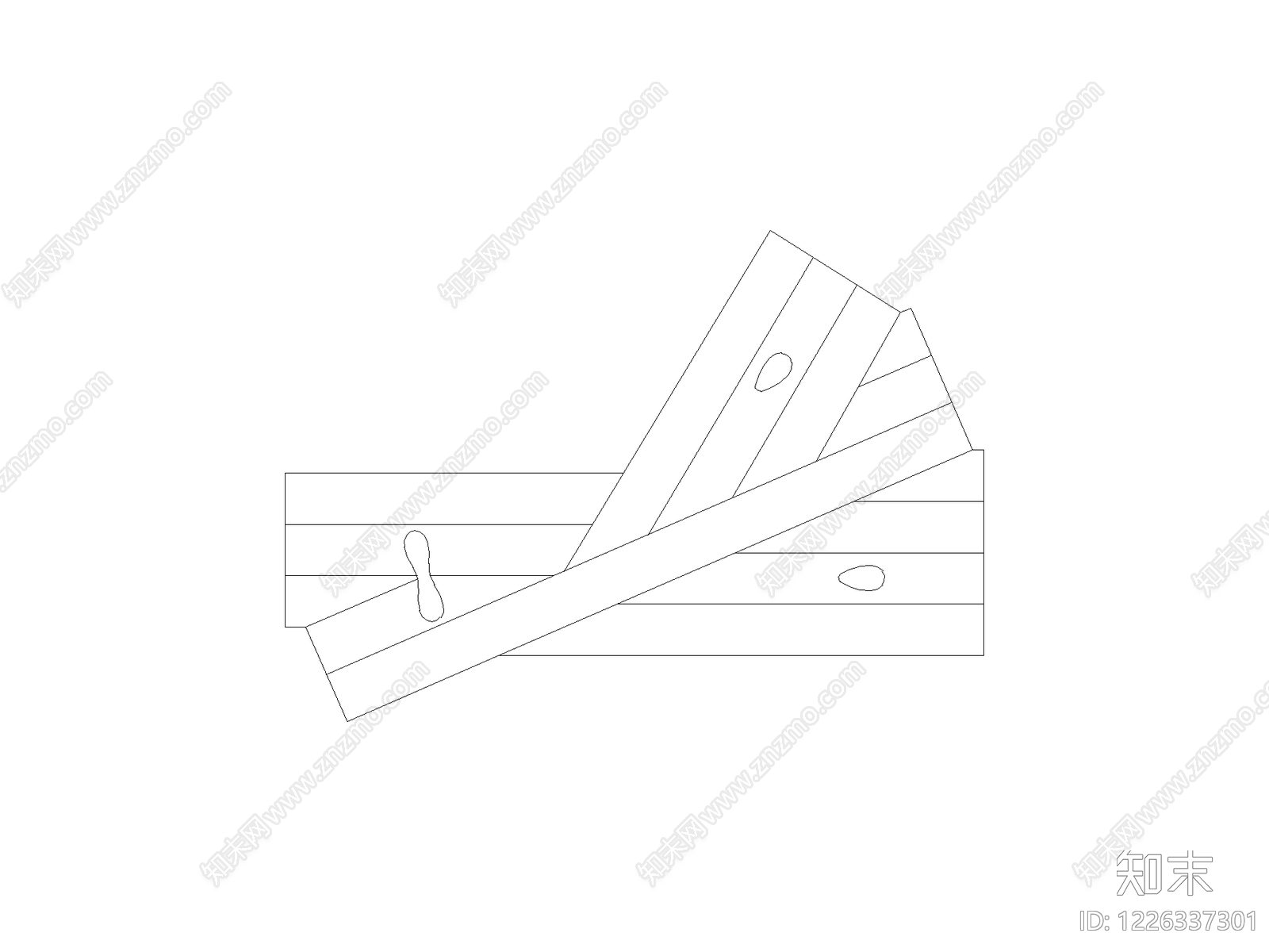 现代桌子CAD图纸