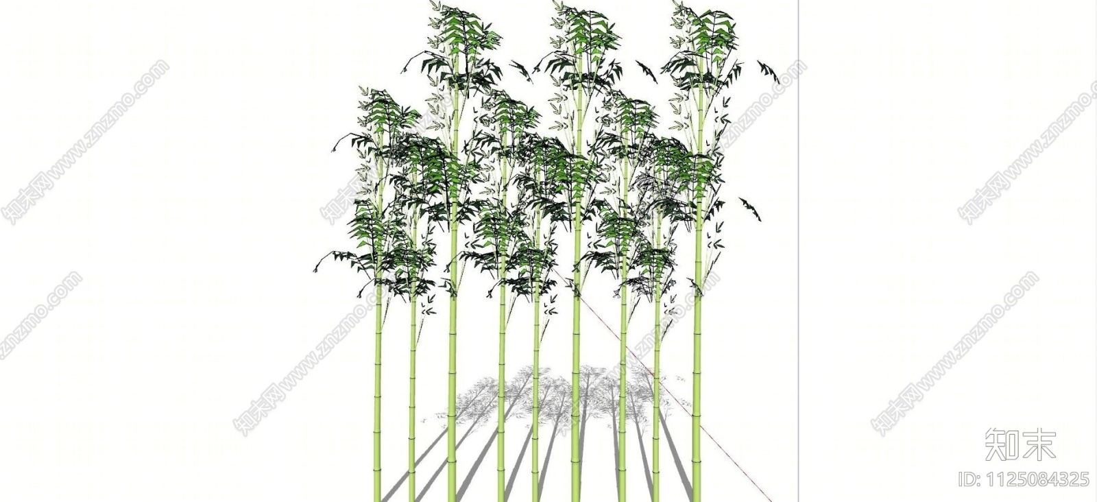 现代竹子免费SU模型下载【ID:1125084325】