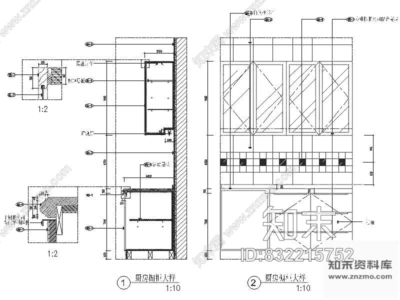 柜体节点CAD图纸