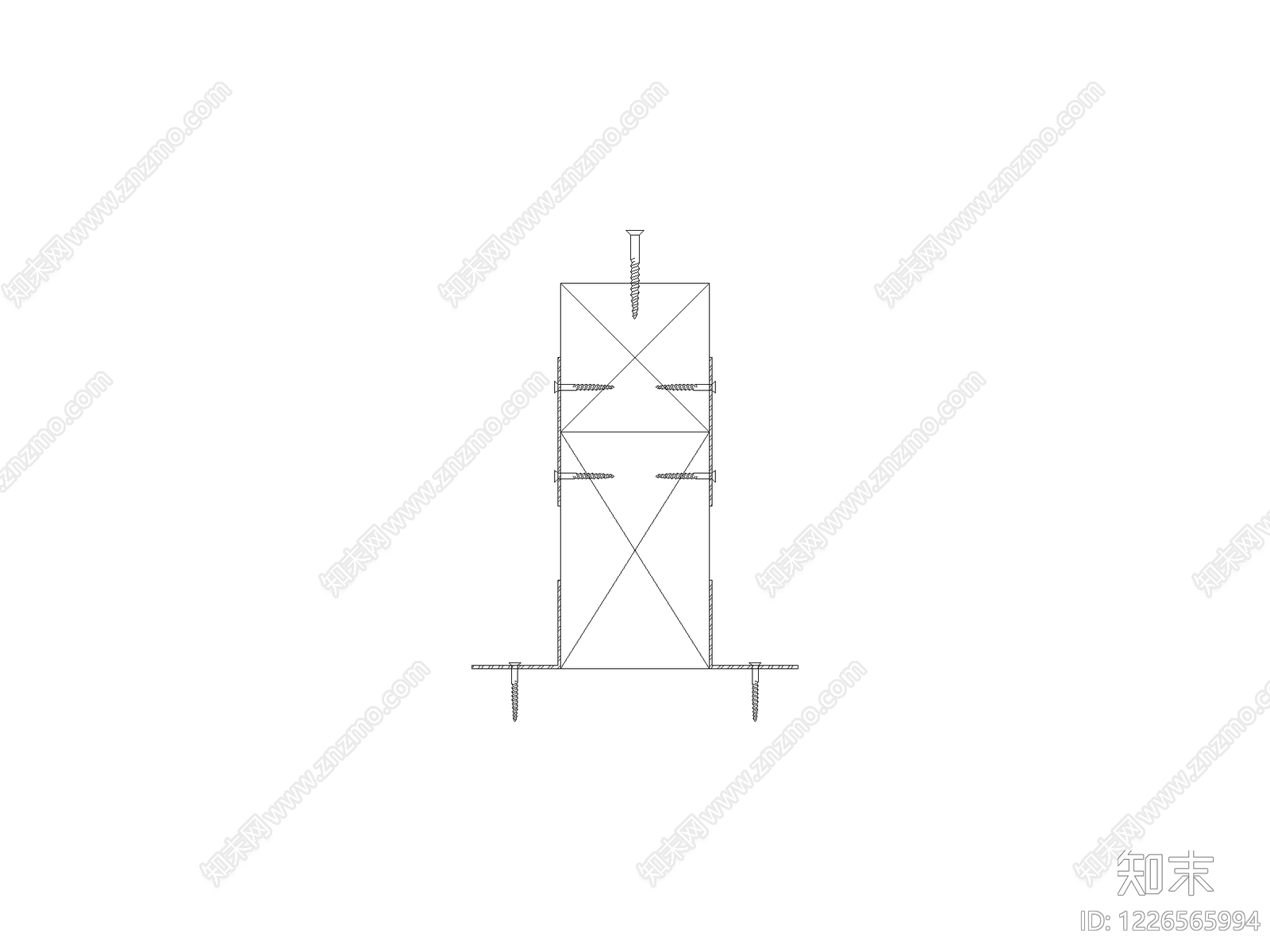 五金管件cad施工图下载【ID:1226565994】