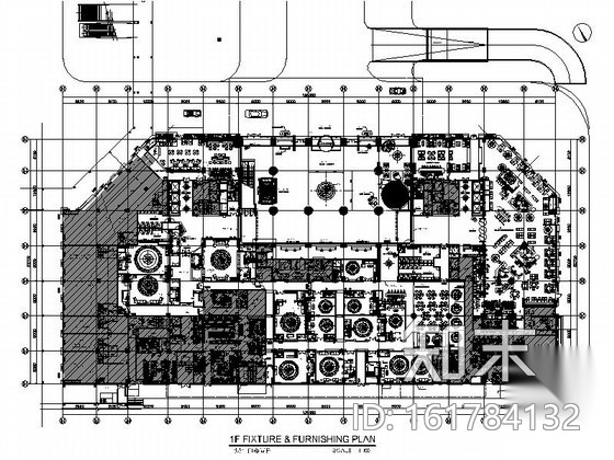 [广州]白云新城全球连锁豪华五星级酒店装修施工图（含...cad施工图下载【ID:161784132】