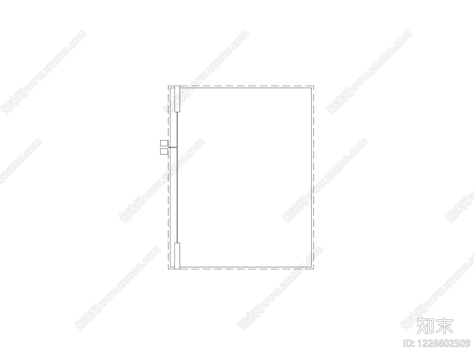 门cad施工图下载【ID:1226602509】
