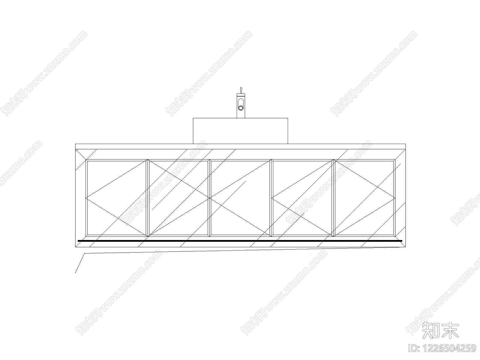柜子cad施工图下载【ID:1226504259】