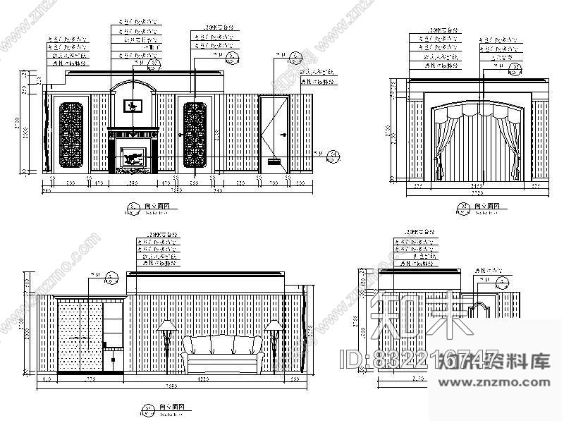 图块/节点酒店欧式套房详图cad施工图下载【ID:832216747】