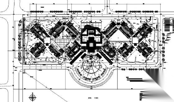 云南丽江大港国际饭店建筑施工图cad施工图下载【ID:151534176】