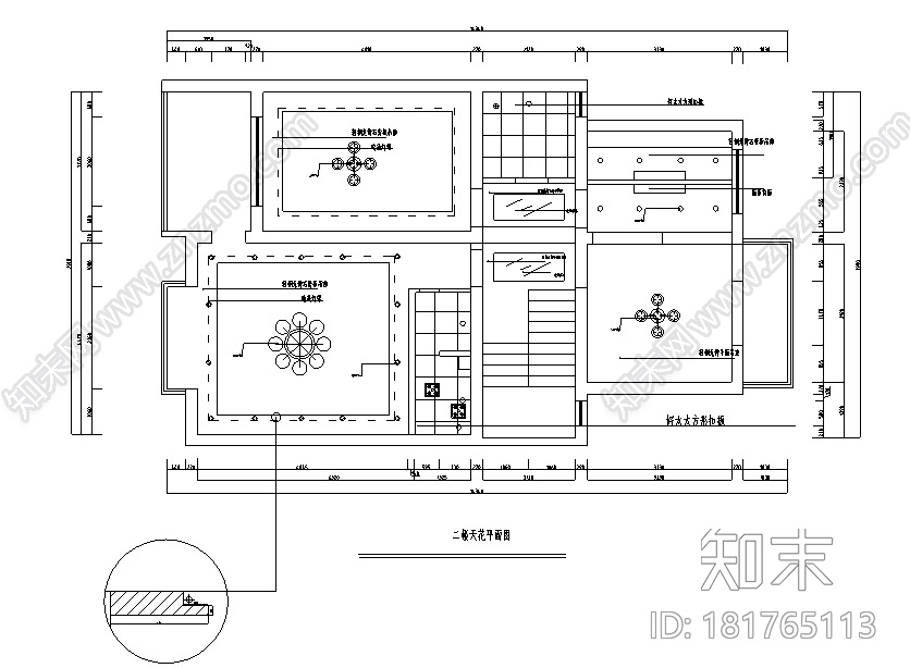 复式别墅设计施工图cad施工图下载【ID:181765113】